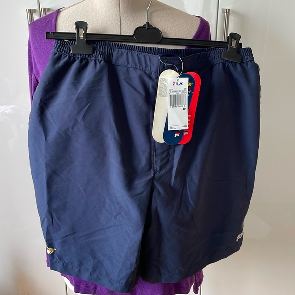 FILA US Open Ball Boy Short in Navy Blue Size-Medium NWT - Picture 1 of 8